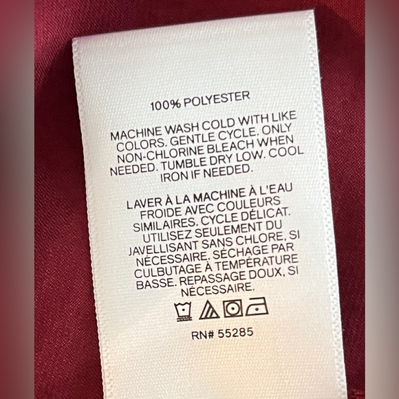 🆕 Express knot front dress in burgundy size medium - Picture 12 of 14